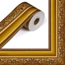 3D wallpaper frame self-adhesive ceiling frame bathroom, living roomgolden style