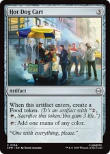 Hot Dog Cart #164 Near Mint FOIL SPM Marvel's Spider-Man Magic MTG