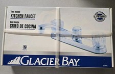 Glacier Bay 2-Handle Standard Kitchen Faucet In A Chrome Finish New In Box