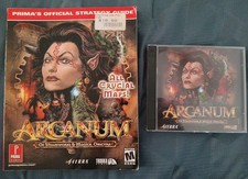 Arcanum Of Steamworks & Magick Obscura (PC, 2001, 2-Disc Set) w/ Strategy Guide