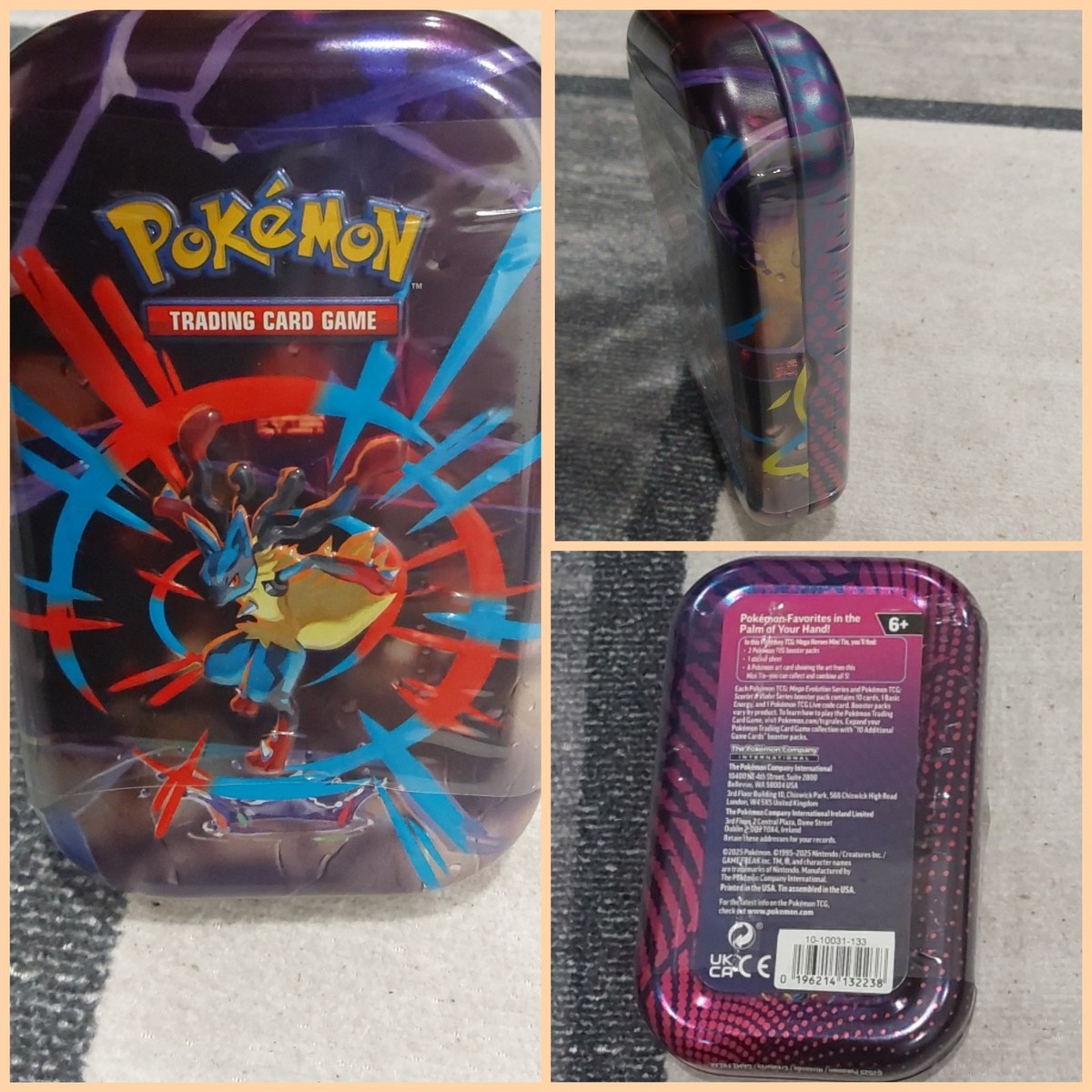 Pokmon TCG: Mega Heroes Mini Tin Sealed NEW D Pokmon TCG: Mega Heroes Mini Tin Sealed NEW D