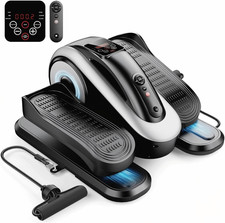 Under Desk Elliptical Machine,Electric Leg Exerciser for Seniors,12 Adjustable S