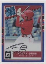 2017 Donruss Optic Rated Rookies Base Blue Prizm 45/75 Roman Quinn #166 Auto lr7
