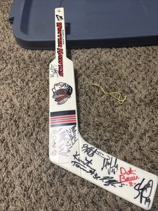 Portland Winter Hawks  Autographed Mini Hockey Stick 19"