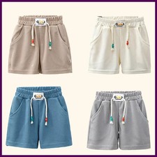 New Summer Boys Shorts Candy Color Beach Shorts for Kids Casual Elastic Waist