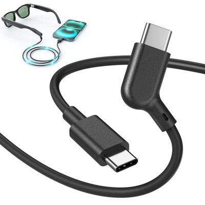 AR Smart Glasses USB C Charging Data & Power Supply Cable, 1.2M / 3.9FT 20Gbp...