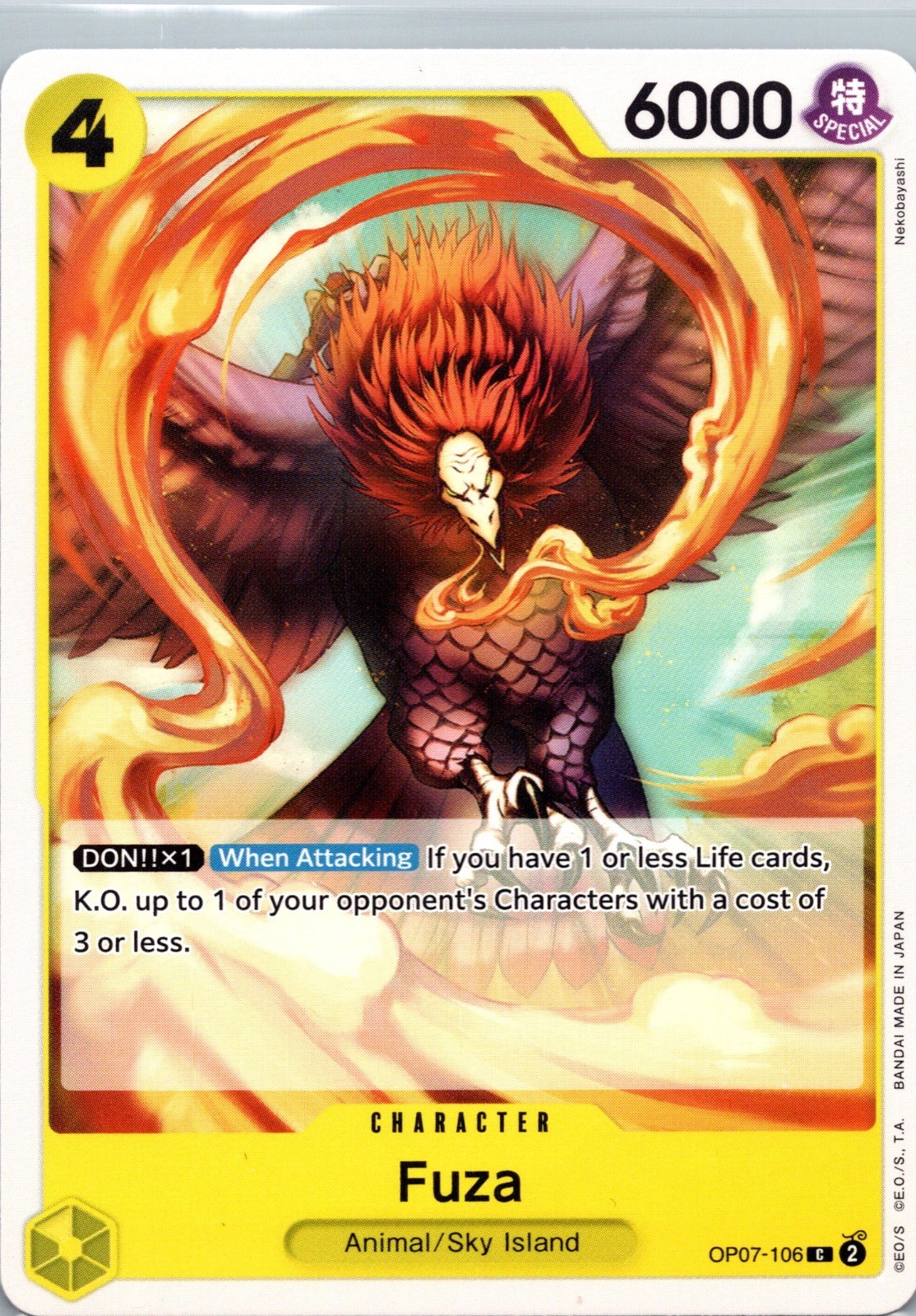 Fuza C 500 Years in the Future OP07-106 NM