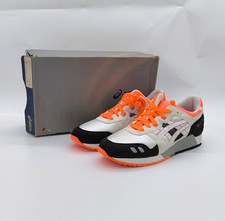 ASICS Gel-Lyte III Low Top Mens US 13 White/Black/Orange H2B4N-0101