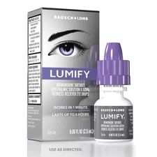 LUMIFY Redness Reliever Eye Drops for Brighter Eyes, Works in 1 Min, Lasts 8 Hrs
