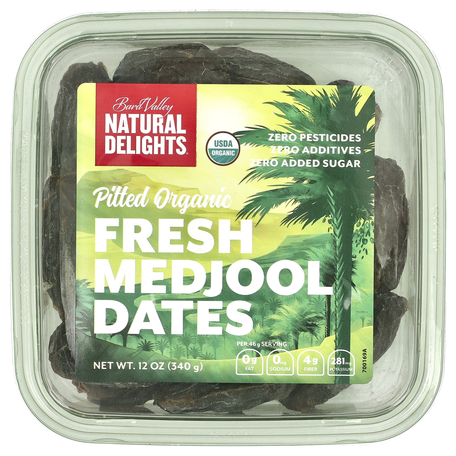 Свежие органические финики Medjool без косточек, 12 унций (340 г)