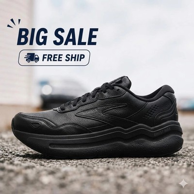 Brooks Women's Ghost Max 2 Leather Shoes/Black/B
