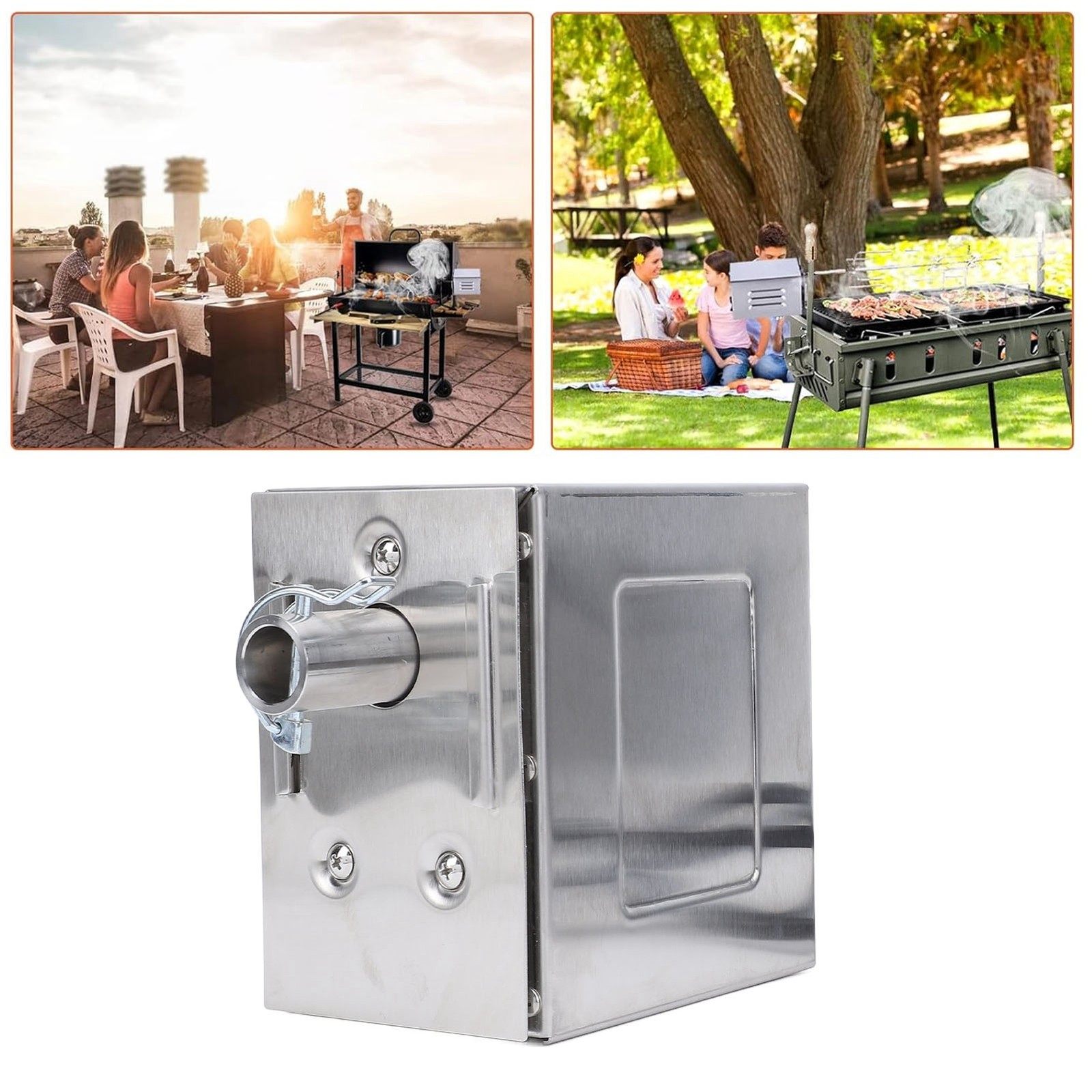 45W Electric BBQ Rotisserie Stainless Steel Replacement Grill Rotisserie Motor