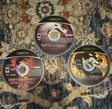 Midway Mortal Kombat Lot 3 Games Deadly Alliance Deception Shaolin Monks Xbox