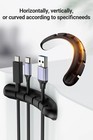 Adhesive Cable Holder Cord Management Wire Organizer Desktop USB Chargers