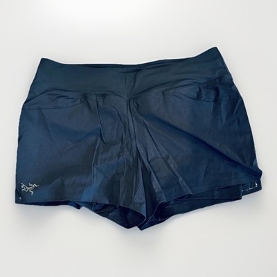 ARC'TERYX Women s Kapta Shorts 3  Inseam Lined Running Black Short Size Small