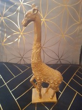 Giraffe Deko-Figur aus Keramik, goldfarben mit Verzierungen, sehr edel, NEU 🦒🦒