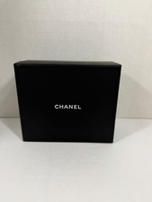Authentic CHANEL Black Cambon Quilted Magnetic Leather Sunglasses Case Only