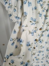 Old Navy Dress XL Floral Print Ruched Back Short Sleeve Stretch