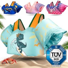 KIDVERSE Schwimmweste mit Schwimmfl&uuml;gel Kinder 3-6 Jahre Schwimmhilfe 30kg