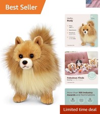 Bearington Rudy 13-Inch Plush Pomeranian Stuffed Toy - The Perfect Cuddle Buddy