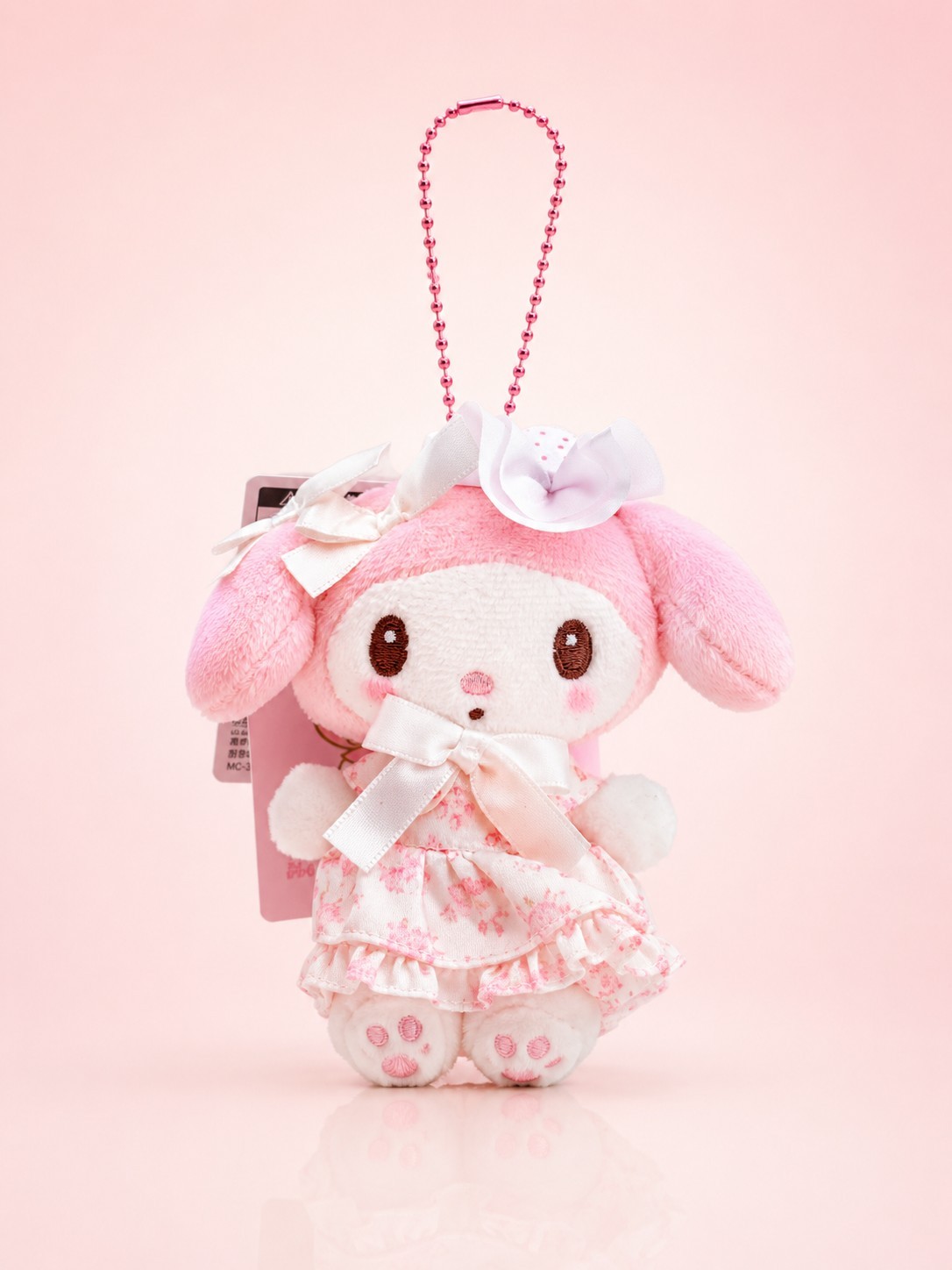 Sanrio My Melody Blanco Fresa Felpa Llavero Bolso Dije Japón Exclusivo Nuevo con Etiquetas