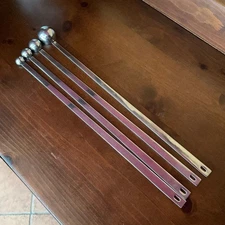 VOLLRATH Set of 4 Long-Handled Stainless Steel Measuring Spoons Set