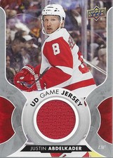 2017-18 Upper Deck Game Jerseys #GJJA Justin Abdelkader E Jersey - HKY