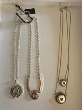 Magnolia and Vine Necklaces 12mm & 18mm 18" (fits Ginger Snaps)