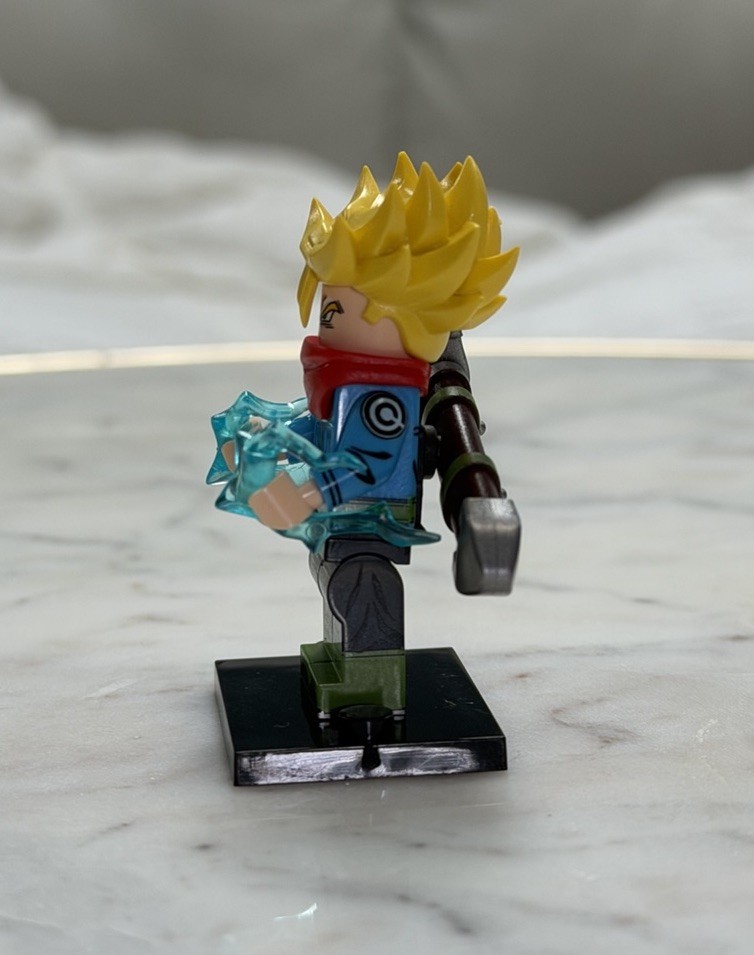 Lego Dragon Ball Z Trunks Custom Printed Minifigure Super Saiyan