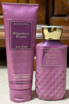 BRAND NEW Bath and Body Works Winterberry Wonder Body Cream and Body Lotion