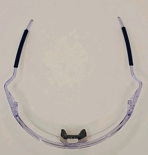 Oakley M Frame Crystal Clear Frame Clear Strike Lens Blue Ear Socks Glasses - Picture 8 of 14