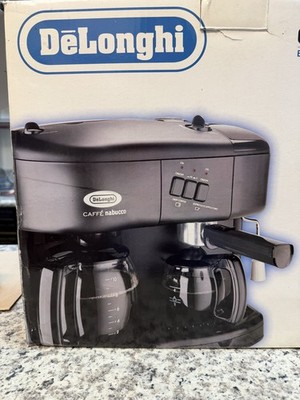 NEW Delonghi Coffee and Espresso Cappucino Maker Machine BLACK