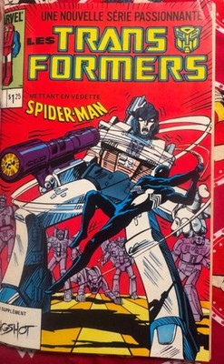 1985 MARVEL TRANSFORMERS #3 1ST APP OF SPIDER-MAN & SHIELD RARE KEY CANADA