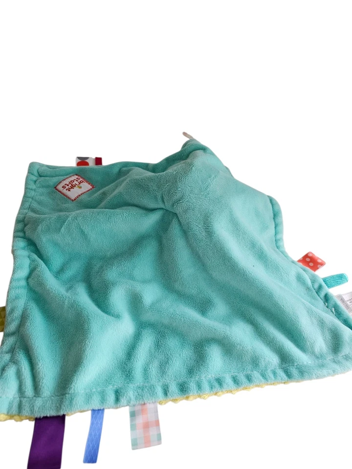 Cobertor de segurança de bebê de pelúcia Bright Starts Lion Lovey com etiquetas coloridas - Imagem 3 de 3