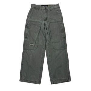 Vintage Levis SilverTab Khaki Cargo Pants Youth L (14) Army Green Wide Leg Skate