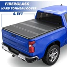 6.5FT 4-Fold Fiberglass Hard Tonneau Cover For 07-13 Chevy Silverado GMC Sierra