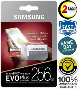 Samsung 256gb Micro Sd Card Evo Plus Class 10 Uhs I Microsdxc U3