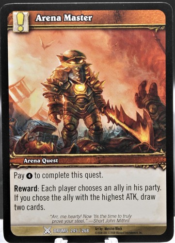 WORLD OF WARCRAFT TCG Blizzard "DRUMS OF WAR" SINGLES Basic YOU PICK 2008 - Picture 161 of 177