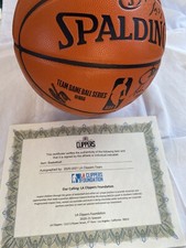 Clippers NBA autographed basketball
