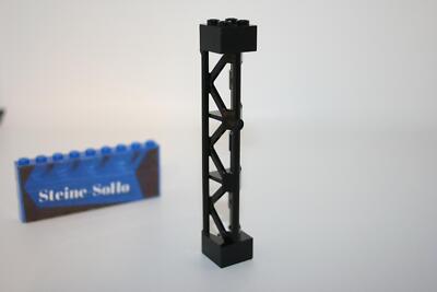 Lego (c) 1x Stütze  -  57893 - Träger, Support - schwarz - 2x2x10 - black
