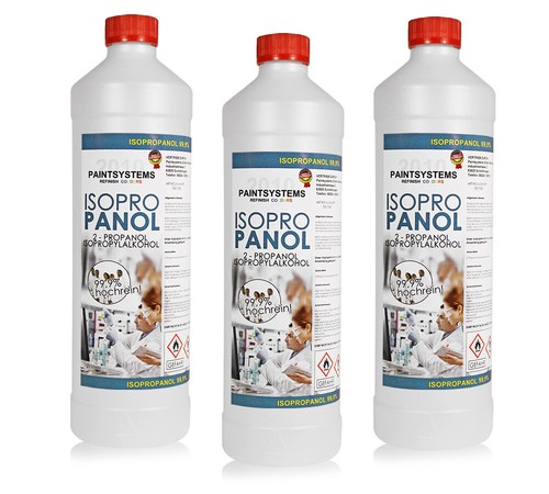 Isopropanol 2-Propanol Isopropylalkohol 99,9% - 3x 1L - Bild 1 von 2