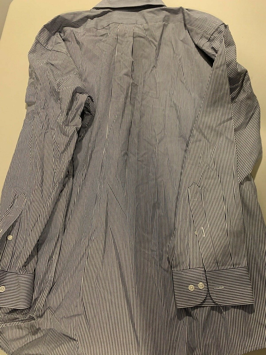 arrow fairfield pinpoint dress shirts Men's Arrow Fairfield Pinpoint long sleeve dress shirt size 18 34/35