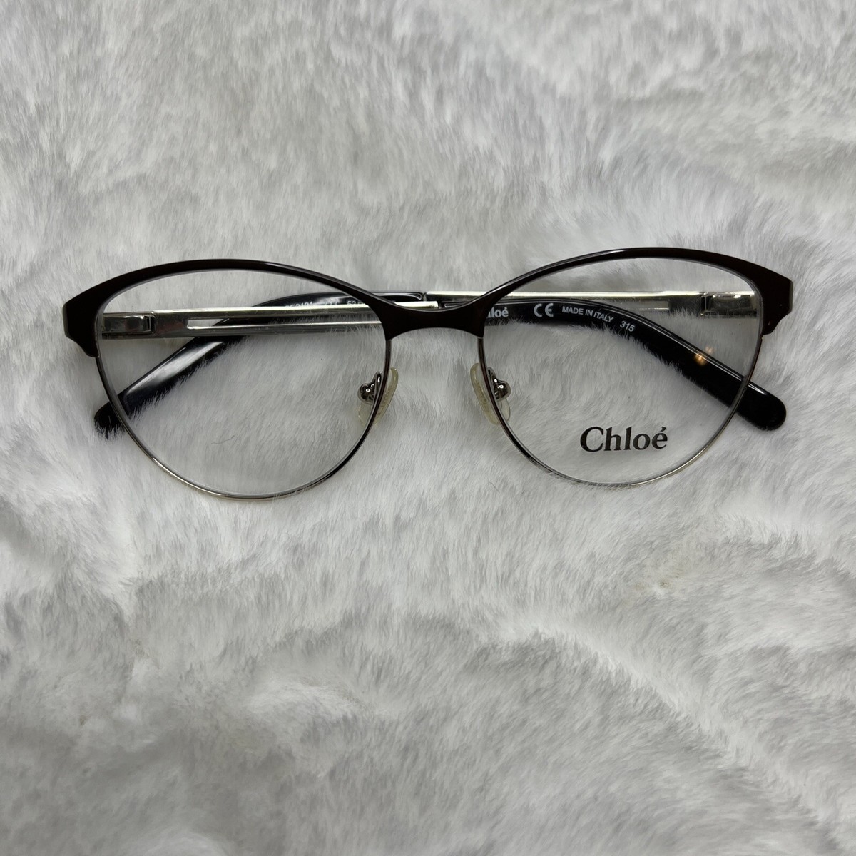 NEW CHLOE RX FRAMES CE2121 Color 713 Brown Silver Size 52mm  display picture 3
