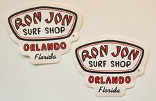Set of 2 Ron Jon Surf Shop Stickers Decals 5x...