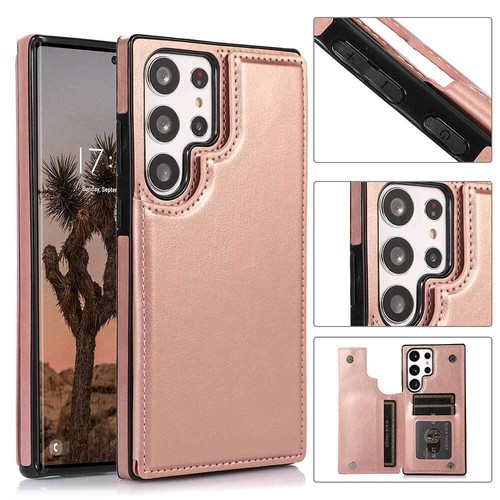 Für Samsung Galaxy A56 A36 A26 S25 Edge Ultra S24 FE Handyhülle Kartenfach Leder - Picture 17 of 27