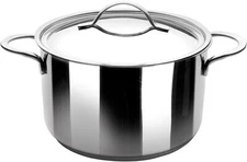 IBILI Noah Stock Pot with Lid, 18 x 18 x 7 cm, Silver, 2 Piece