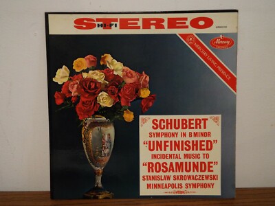 SCHUBERT SYMPHONY IN B MINOR SKROWACZEWSKI STEREO LP VINYL ALBUM