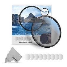 Neewer 82mm Ultra-slim MRC Circular Polarizer CPL Filter Kit with Cleaning Cloth