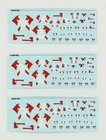 3x Blood Axes Ork Transfer Sheet Decals - Warhammer 40K - Space Orks