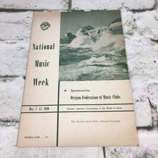 Oregon Music Company National Music Week Program Guide Vintage 1950